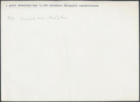 cca 1930 Bp., V-VI., a Kemnitzer-Wodianer ház délkeleti sarokrésze, fotó, hátulján feliratozva, 17×2...