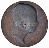 Örkényi Strasser István (1911-1944) 1939. "Maya" egyoldalas öntött Br plakett (108-109mm) ...