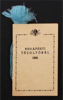 1939 a Budapesti Tűzoltóbál kitöltetlen, díszes táncrendje, a megnyitó csárdás szövegével /  1939 The dance card of the Firemen of Budapest, with the lyrics of the opening dance