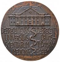 ~1980. "Debreceni Orvostudományi Egyetem / Pro Universitate" Br öntőminta (106-107mm) T:2
...
