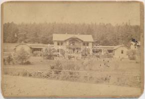 1890 Divald Károly: Cseméthei fürdő, Magas Tátra. Kissé megviselt / Tatra photo 11x17 cm