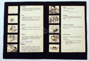1966 ÁFOR szuperbenzin reklám Foky Ottó saját kézzel rajzolt forgatókönyve