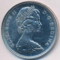 Kanada 1966. 1$ Ag "II. Erzsébet" T:2- Canada 1966. 1 Dollar Ag "Elizabeth II" C:VF