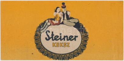 cca 1930 Steiner keksz reklám 22x10 cm