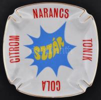 cca 1970 Sztár retro porcelán hamutartó (Hollóháza) 16 cm