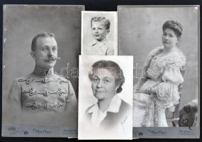 cca 1880-1900 a Báró Buttler család fotó és nyomtatvány hagyatéka, halotti jelentések családi fotók
