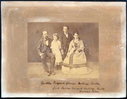 cca 1880-1900 a Báró Buttler család fotó és nyomtatvány hagyatéka, halotti jelentések családi fotók