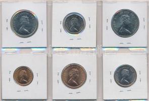 Falkland-szigetek 1985. 1p + 2P + 5P + 10P + 20P + 50P T:1,1-
Falkland Islands 1985. 1 Penny + 2 Pen...