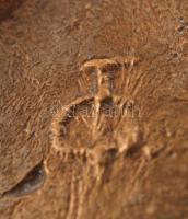 Tőrös Gábor (1934- ): Németh László, bronz plakett, jelzett ("TG"), d: 12,5 cm