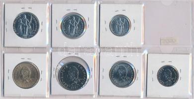 Új-Kaledónia 1983. 50Fr + 1984. 100Fr + 1985. 1Fr + 1986. 5Fr + 10Fr + 20Fr + 1987. 2Fr T:1,1-
New C...