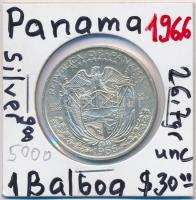 Panama 1966. 1B Ag T:1-,2 Panama 1966. 1 Balboa Ag C:AU,XF