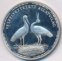 1992. 200Ft Ag "Veszélyeztetett állatvilág - gólya" T:PP ujjlenyomat, patina
Adamo EM126