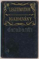 1904 Katonaszemély kitöltött, fényképes vasúti igazolványa