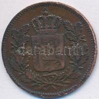 Német Állaom / Bajorország 1849. 2Pf Cu "I. Lajos bajor király" T:2-
German States / Bavar...