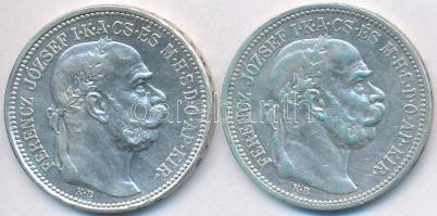 1914-1915. 1K Ag "Ferenc József" (2x) T:2,2-