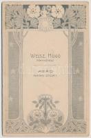 Ortodox pap, keményhátú fotó, Weisz Hugó aradi fotóműhelyéből, 16,5×10,5 cm