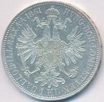 Ausztria 1861A 1Fl Ag "Ferenc József" T:2 Austria 1861A 1 Florin Ag "Franz Joseph" C:XF