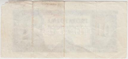 1973. Táncsics 01 "PRÓBA FORMA" előoldal kész, hátlap üres, kék T:III szakadások, sarokhiá...