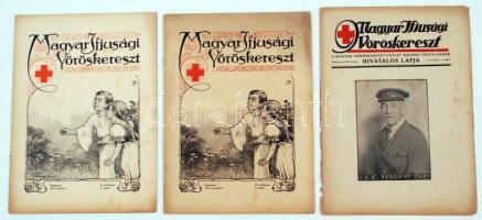 1922-1923 a Magyar Ifjúsági Vöröskereszt 3 száma (I. évf. 3. sz., II. évf. 3. és 6. sz.) sok érdekes írással és illusztrécióval