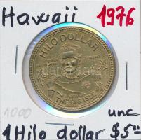 Amerikai Egyesült Államok 1976. "Hawaii Dollar - Hilo" fém emlékdollár T:1 USA 1976. "Hawaii Dollar - Hilo" commemorative dollar C:UNC