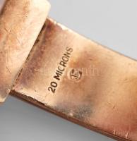 Herma 15 köves női karóra, aranyozott fém, jelzett, működik