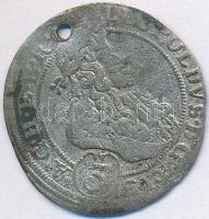 Német Államok/Szilézia 1696CB 3kr Ag "I. Lipót" T:2-,3 lyuk German States/Silesia 1696CB 3 Kreuzer Ag "Leopold I" C:VF,F hole