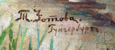 Zotova jelzéssel: Hungerburg (ma: Narva-Jõesuu, Észtország) tengerpartja, olaj, vászon, fa ...