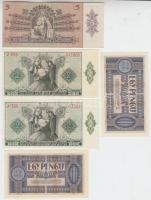 1938. 1P "* H 603 / 082372" + 1P "* H 603 / 082401" + 1940. 2P (2x) közeli sorsz...