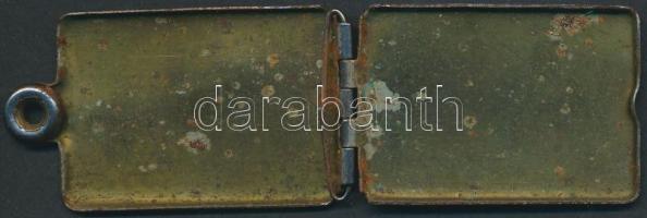 Réz dögcédula-tartó /  Copper dog-tag case