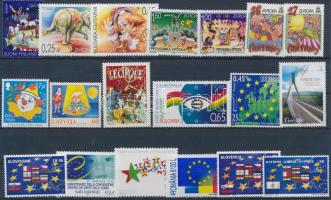 Europa 2 diff set + 15 diff stamps Európa 2 klf sor + 15 klf önálló érték