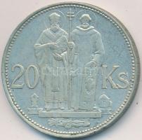 Szlovákia 1941. 20K Ag "Cirill és Metód" T:2,2- Slovakia 1941. 20 Korun Ag "St. Kyrill and St. Methodius" C:XF,VF