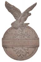 1938. "Budapest V. Kerületi Turul Polgári Lövész Egylet / 1938.VI.4-6." ezüstözött Br emlé...