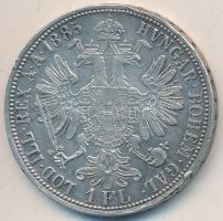 Ausztria 1885. 1Fl Ag "Ferenc József" T:2 ph. Austria 1885. 1 Florin Ag "Franz Joseph" C:XF edge error