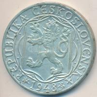 Csehszlovákia 1948. 100K Ag "Károly Egyetem" T:2- ph.
Czechoslovakia 1948. 100 Korun Ag &q...