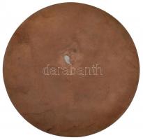 Kiss Kovács Gyula (1922-1984) DN "Gátfutás" Br emlékplakett mesterjegy nélkül (136mm) T:2