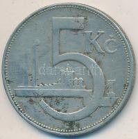 Csehszlovákia 1929. 5K Ag T:3 Czechoslovakia 1929. 5 Korun Ag C:F