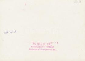 1938 Vajda M. Pál: Balettiskola, pecséttel jelzett fotó, 17x12 cm