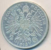 Ausztria 1912. 2K Ag "Ferenc József" T:2- Austria 1912. 2 Corona Ag "Franz Joseph" C:VF