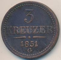 1851G 3Kr Cu T:3 kis ph. Adamo M6