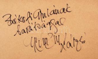 Gyémánt László (1935-): Philadelphia. Festett fotó "gyémántográfia", jelzett, hátul dediká...