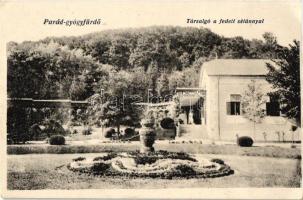 Parád-gyógyfürdő, Társalgó a fedett sétánnyal (EK)