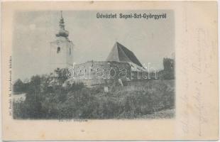 Sepsiszentgyörgy, Református vártemplom, Benkő M. kiadása / castle church (Rb)