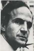 Fotó: François Truffaut (1932 -1984) francia kritikus, filmrendező, a francia új hullám emblematikus figurája. Jelzés nélkül, 13x9cm