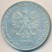 Lengyelország 1976. 200Zl Ag "Olimpia" T:2 Poland 1976. 200 Zlotych Ag "Summer Olympics" C:XF