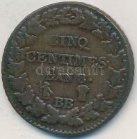 Franciaország / Strasbourg 1799-1800BB 5c Br T:2- France / Strasbourg 1799-1800BB 5 Centimes Br C:VF Krause KM#640.4