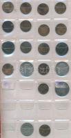 60db-os vegyes fémpénz gyűjtemény érmetartó albumban T:vegyes
60pcs of various metal coins in collec...