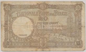 Belgium 1940. 20Fr T:III- Belgium 1940. 20 Francs C:VG