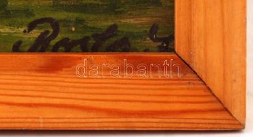 Rosta jelzéssel: olaj, fa, keretben, 31,5×26 cm