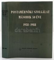 Postamérnöki szolgálat második 50 éve 1938-1988. Főszerk.: Lajtha György. Bp., 1991, Távközlési Könyvkiadó. Kartonált papírkötésben, papír védőborítóval, jó állapotban.