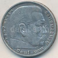 Német 3. Birodalom 1936A 5M Ag "Hindenburg" T:2-
German Third Reich 1936A 5 Mark Ag "...